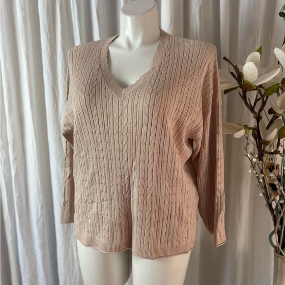 Adrianna Papell V-Neck Sweater